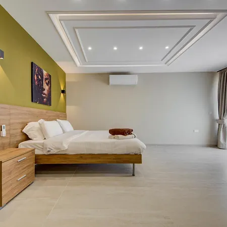 Panoramic Sea View 3br Penthouse With Pool Jacuzzi 公寓 斯利马