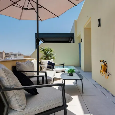 Panoramic Sea View 3br Penthouse With Pool Jacuzzi 公寓 斯利马